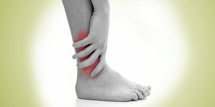 leg pain with osteoarthritis in the ankle