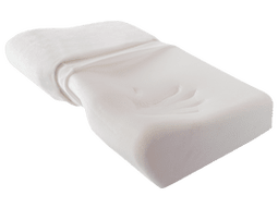 orthopedic pillow with shoulder cutout